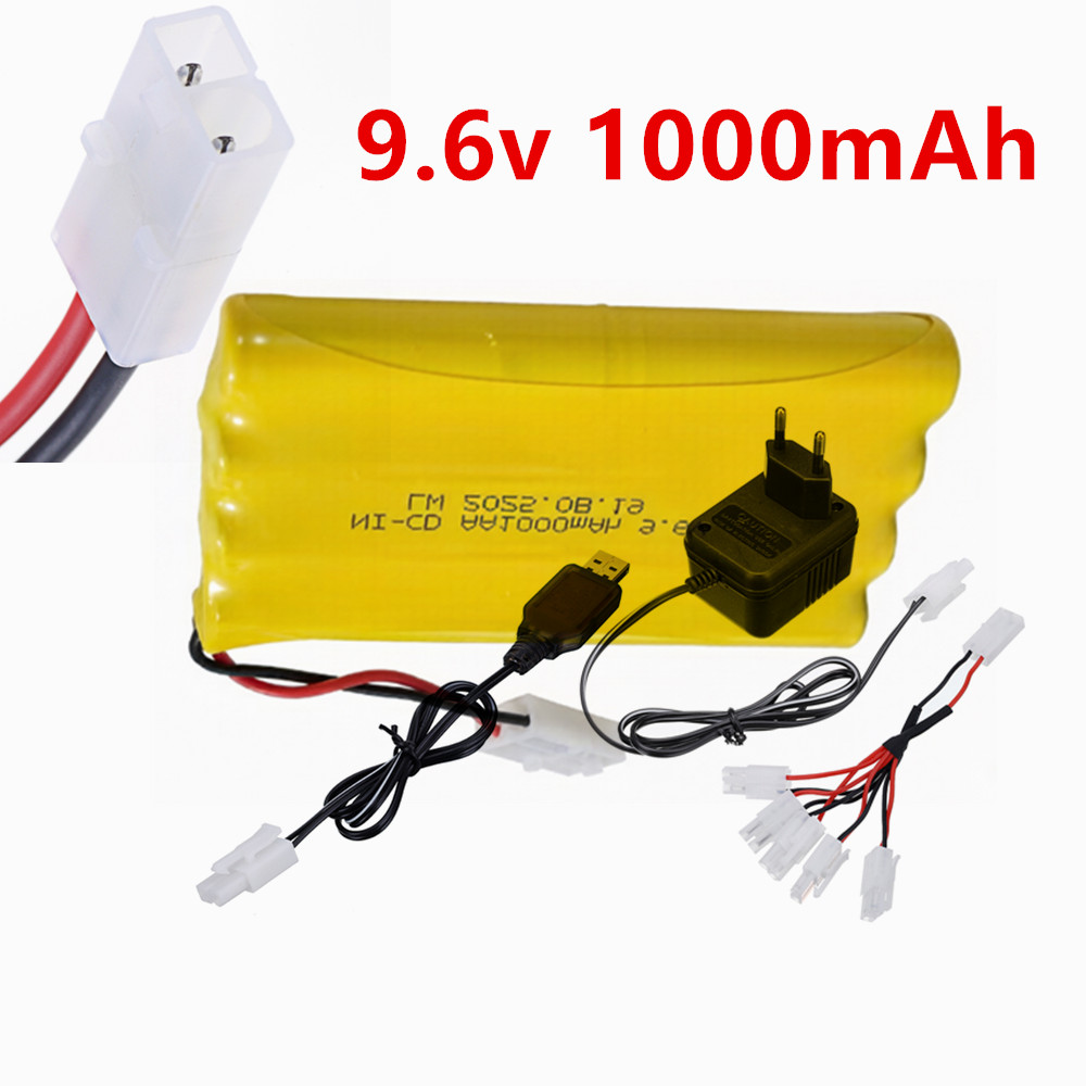 Rc Hobbyking - Batteria Ricaricabile Ni-CD AA 9.6v 1000mAh
