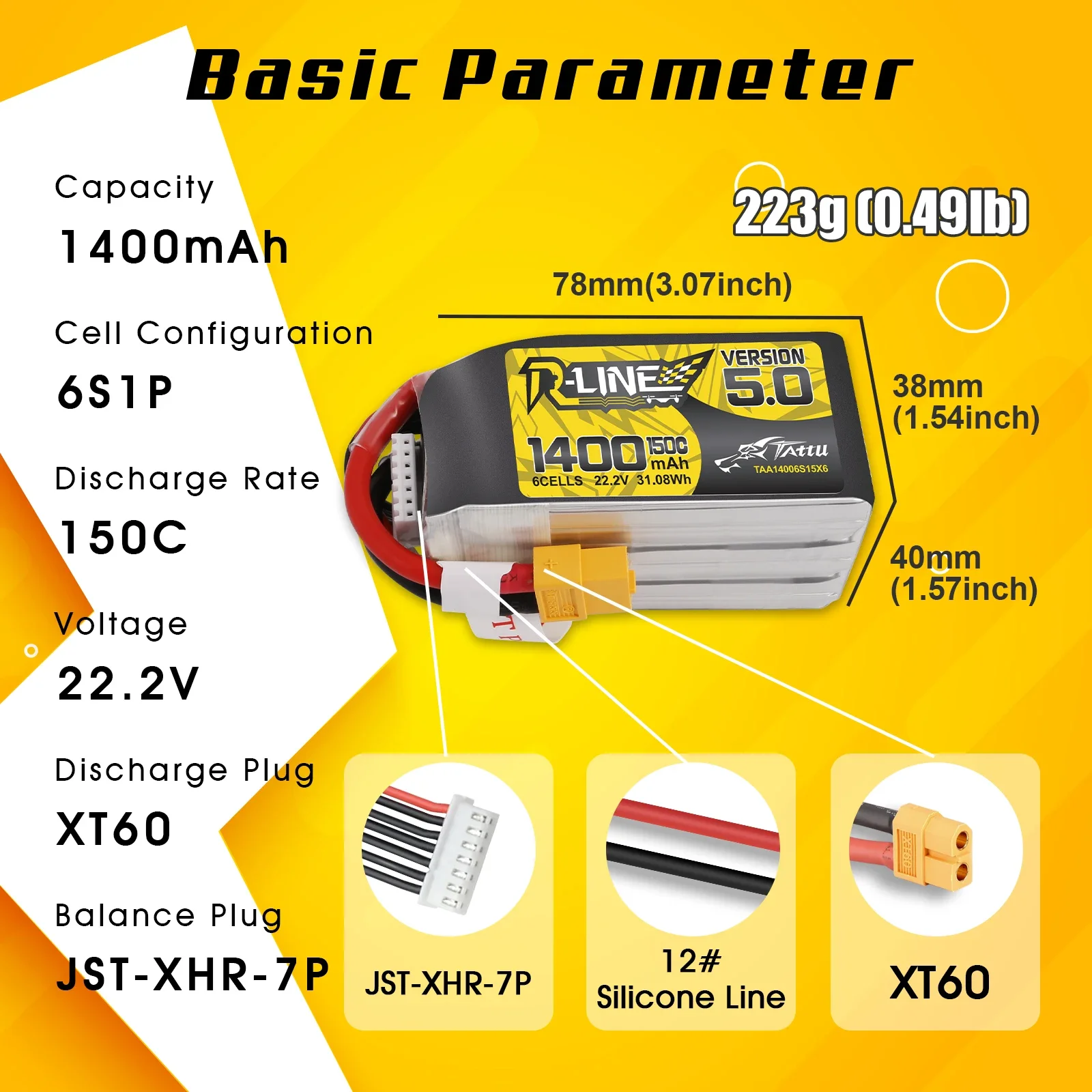Tattu R-Line 1200mAh 1400mAh 6 - Rc Hobbyking recensione e prezzo