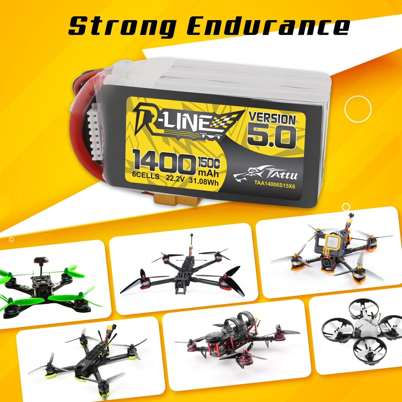 Tattu R-Line 1200mAh 1400mAh 6 - Rc Hobbyking recensione e prezzo